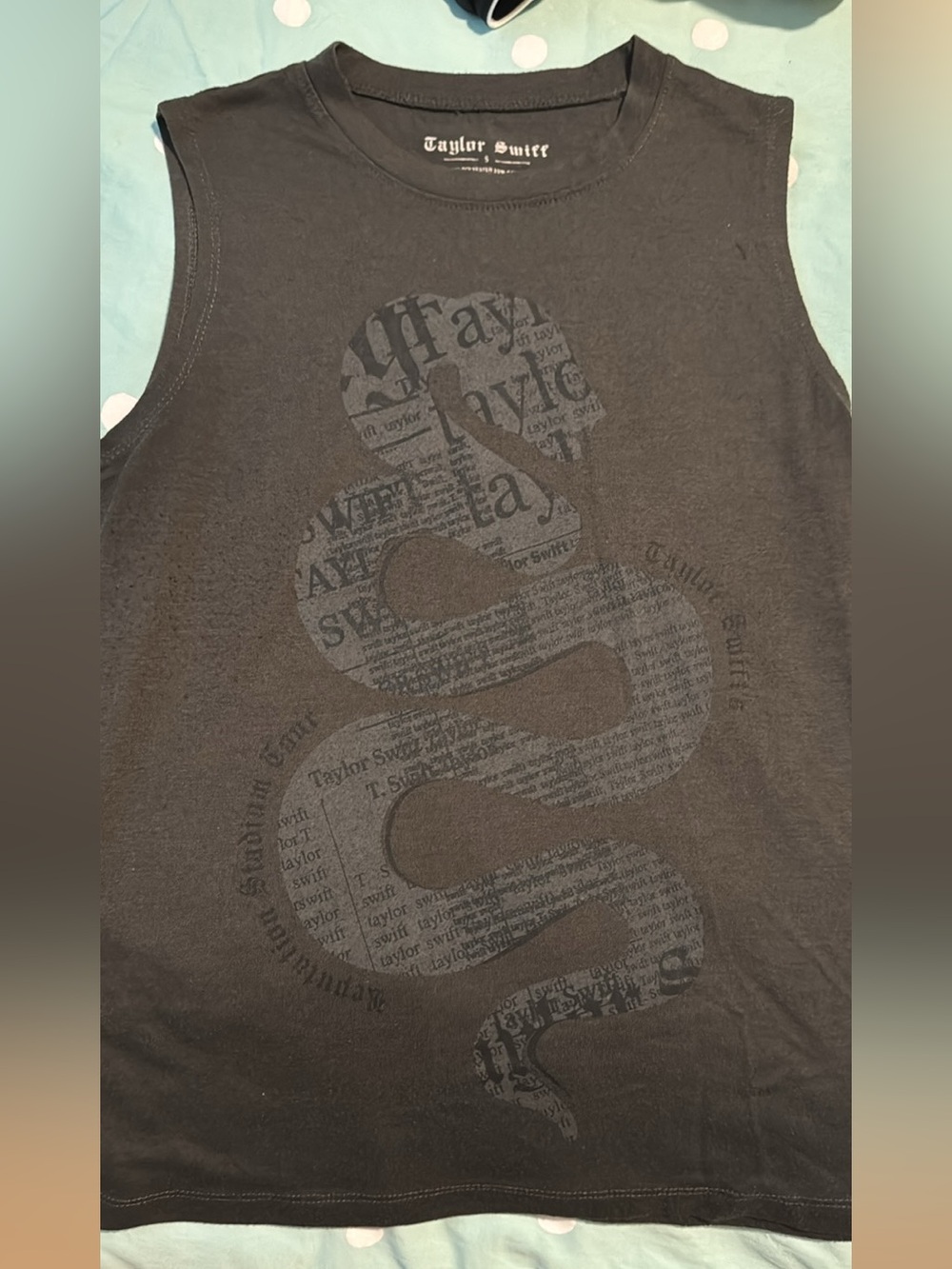 Taylor Swift Black Reputation Sleeveless Snake Graphic Tank